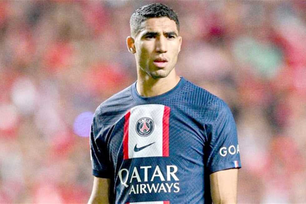 أشرف حكيمي يؤكد جاهزية باريس سان جيرمان لمواجهة برشلونة في دوري الأبطال