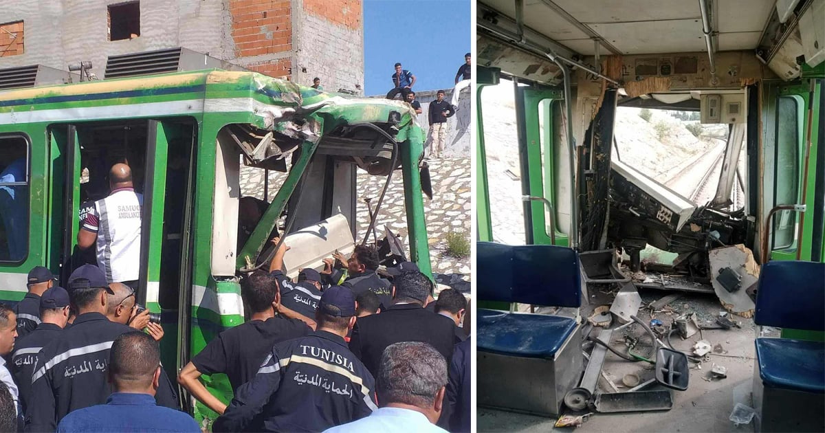 ترانستو تفتح تحقيقًا في حادث تصادم قطاري مترو بتونس العاصمة