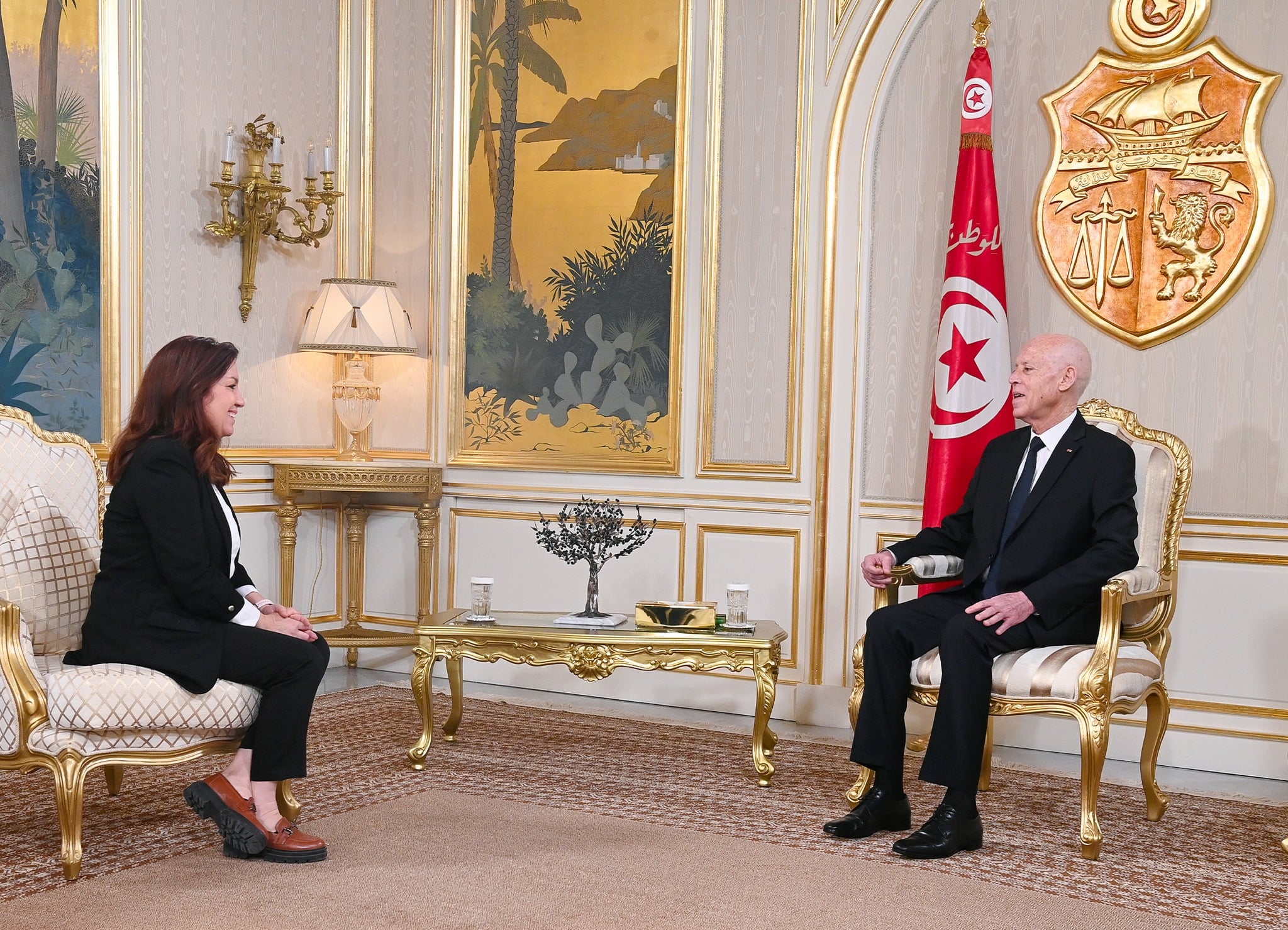 الرئيس قيس سعيد يستقبل سفيرة كوبا بمناسبة انتهاء مهامها ويؤكد تعزيز التعاون الثنائي