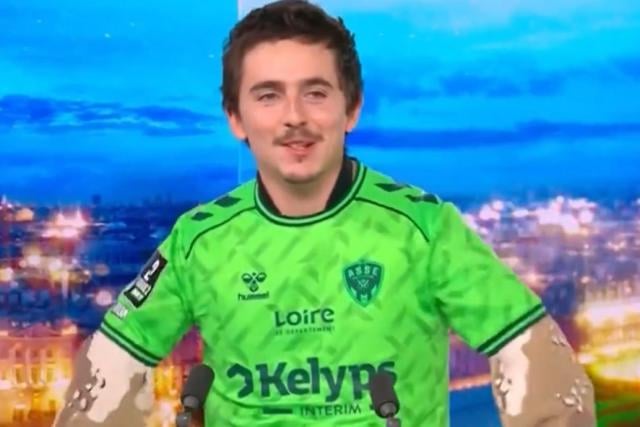 تيموثي شالاميه يكشف عن القميص الرابع لسانت إتيان في بث مباشر على TF1