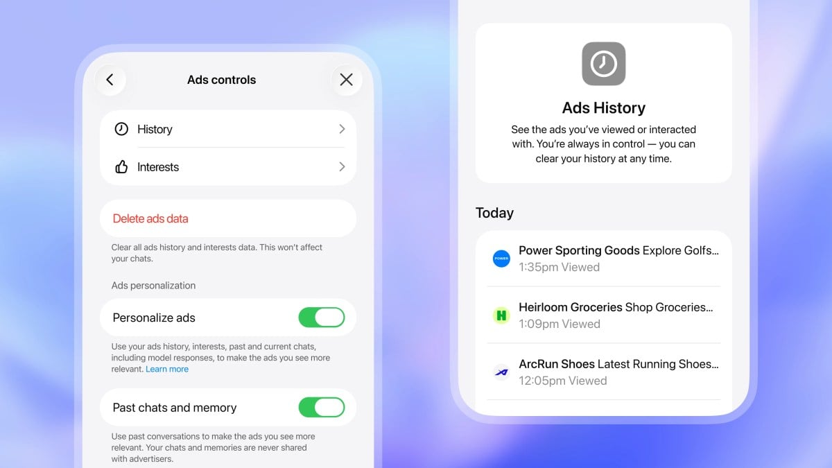 OpenAI تبدأ اختبار الإعلانات في ChatGPT للمستخدمين المجانيين وخطط Go