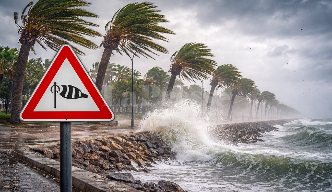 نشرة خاصة من المعهد الوطني للرصد الجوي: رياح قوية وأمطار متفرقة متوقعة في تونس