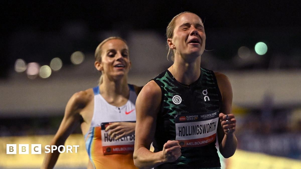 هزيمة بطلة العالم جورجيا هنتر بيل في سباق 1500 متر بملبورن بعد تتويجها العالمي