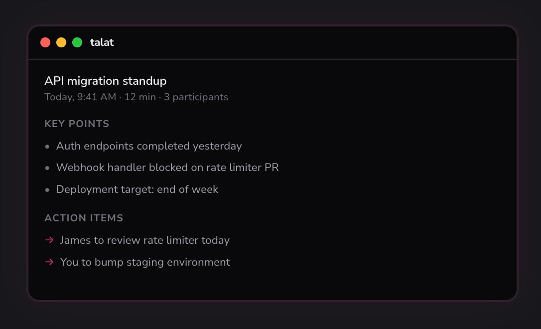 تطبيق تالات الجديد: بديل محلي وخاص لتطبيقات تدوين الملاحظات المدعومة بالذكاء الاصطناعي