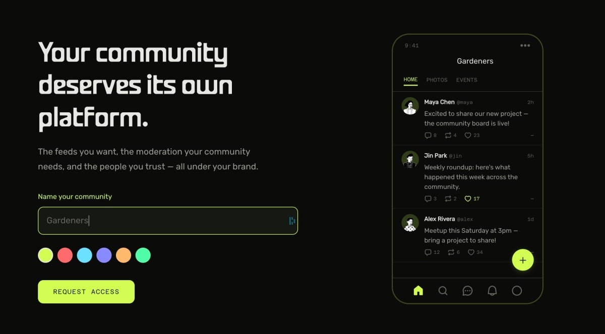 مشروع Acorn الجديد يتيح للمنظمات بناء مجتمعاتها اللامركزية كبديل للمنصات المركزية