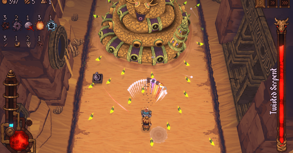 مراجعة لعبة Ball x Pit: مزيج فريد من ألعاب الروغلايك وبناء المدن يأسرك بعد أول فوز