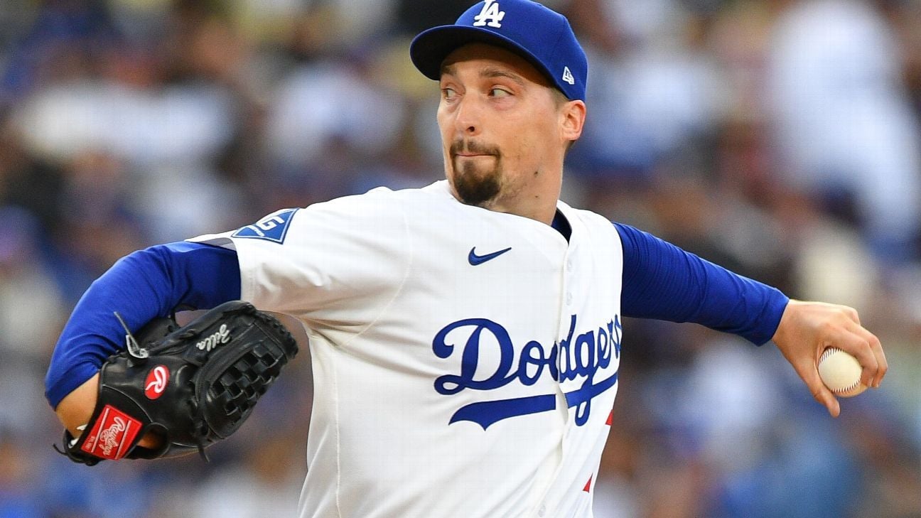 دودجرز يختار بليك سنيل ويوشينوبو ياماموتو لبدء أول مباراتين في سلسلة بطولة الدوري الوطني