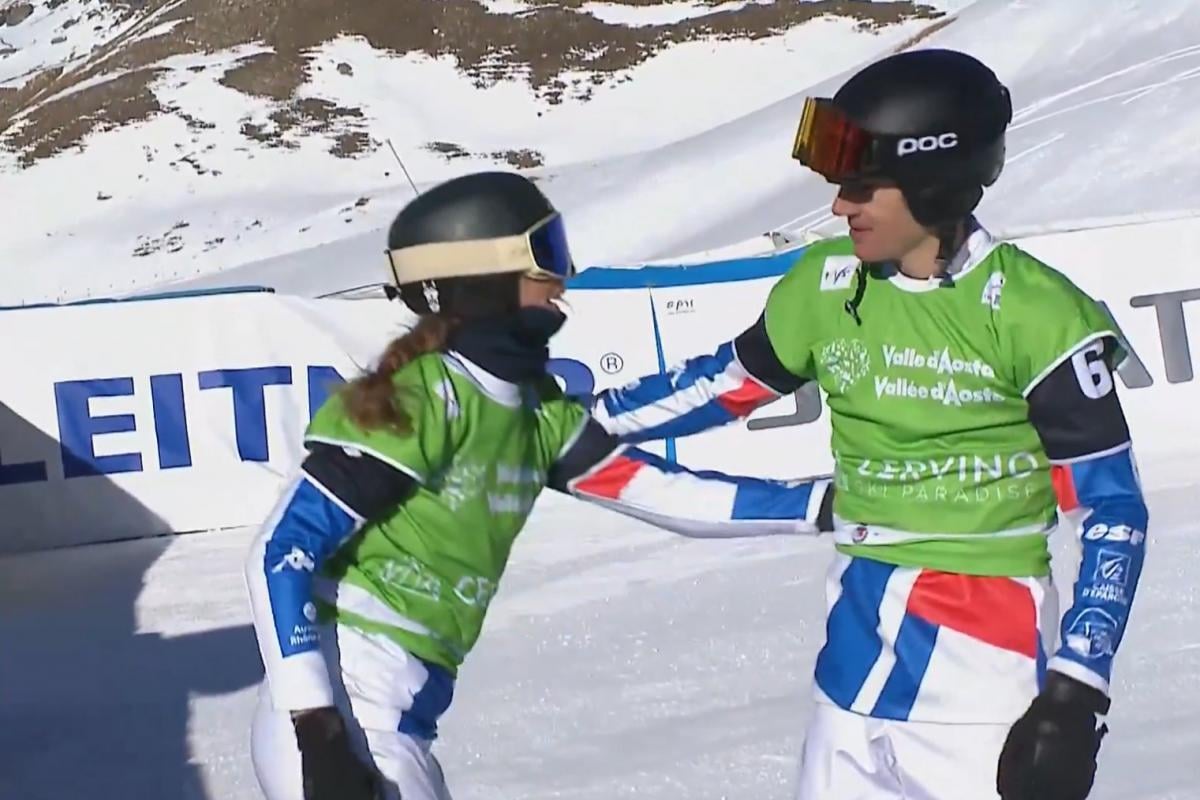 الفرنسيان تريسبوش وشوليه يحصدان برونزية كأس العالم لسباق السنوبردكروس للفرق في تشيرفينيا