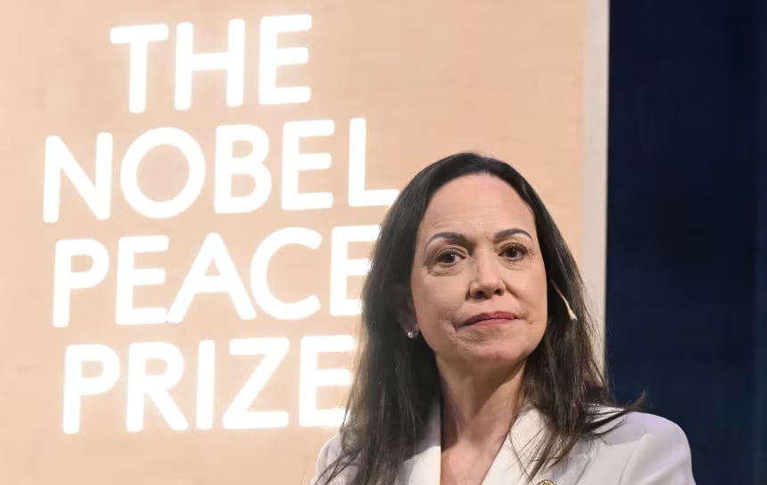 معهد نوبل: جائزة السلام لا يمكن تحويلها بعد اقتراح ماشادو منحها لترامب