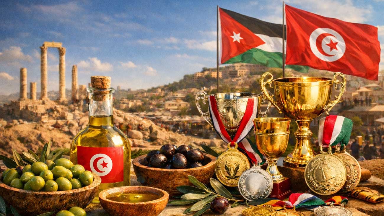 زيت الزيتون التونسي يتألق في السوق الأردنية بعد حصده 307 جوائز عالمية
